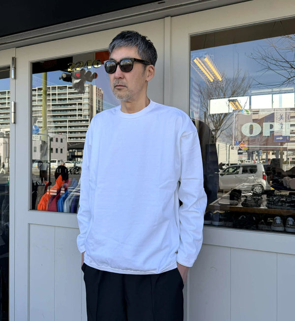 melple - THE AMERICAN RINGLER L/S - WHITE