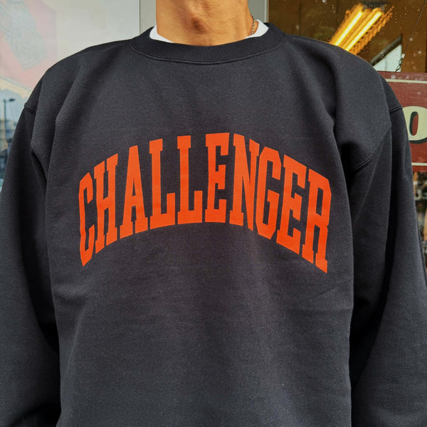 CHALLENGER - COLLEGE C/N SWEAT - BLACK