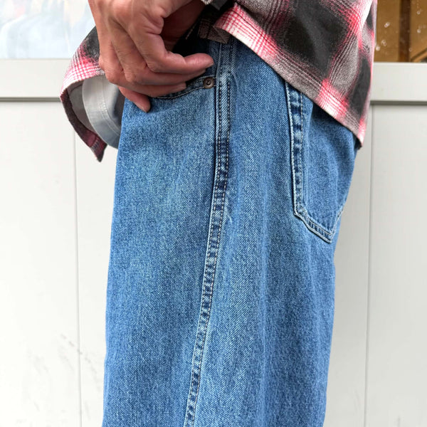 BLUCO - JAPAN DENIM EASY COWBOY PANTS - INDIGO FADE