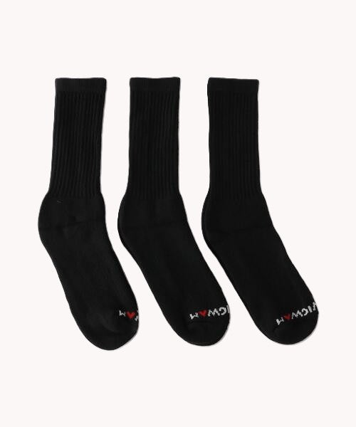 WIGWAM - CREW 3P SOCKS - BLACK