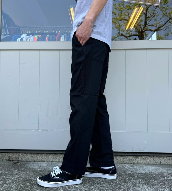 FIVE BROTHER - SEER SUCKER EASY PANTS - BLACK