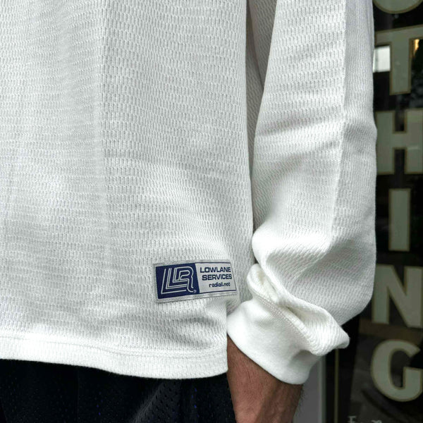 RADIALL - COUPE - FOOTBALL SHIRT L/S - WHITE