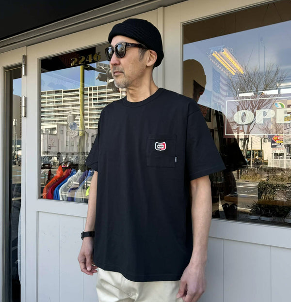 BLUCO - DRY COTTON POCKET T-SHIRT -CHAMP- BLACK