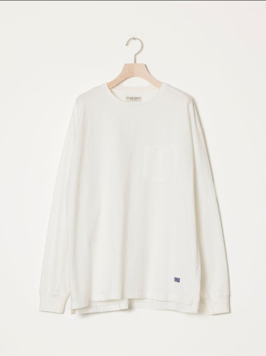 ILL ONE EIGHTY - SOLID POCKET LS TEE - WHITE
