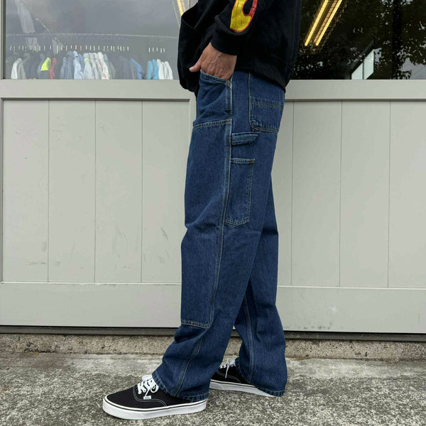 Carhartt WIP - DOUBLE KNEE PANT - BLUE STONE WASHED