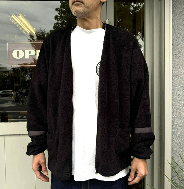 ILL ONE EIGHTY - HEAT FLLECE CARDIGAN - BLACK