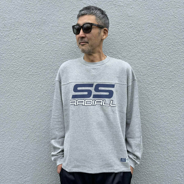 RADIALL - COUPE - FOOTBALL SHIRT L/S - GRAY