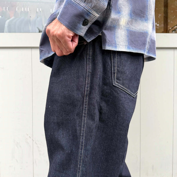 BLUCO - JAPAN DENIM EASY COWBOY PANTS - INDIGO ONE WASH
