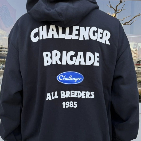 CHALLENGER -BRIGADE ZIP HOODIE - BLACK