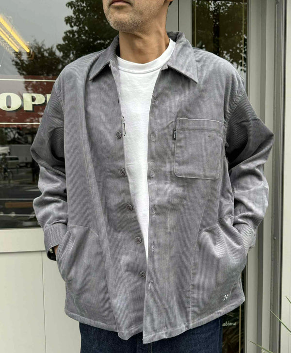 BLUCO - CORDUROY WORK SHIRT - GRAY