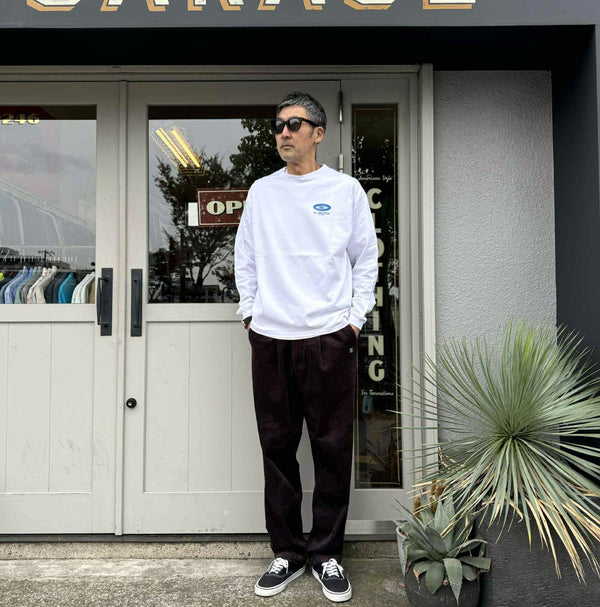 CHALLENGER - L/S SUNSET DRIVE TEE - WHITE