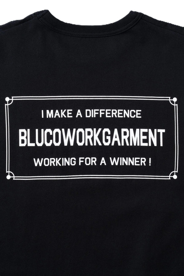 BLUCO - POCKET L/S T-SHIRTS Ticket - BLACK