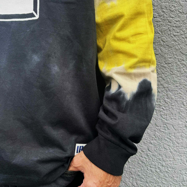 ILL ONE EIGHTY - "32" TIE DYE LS TEE - BLACK