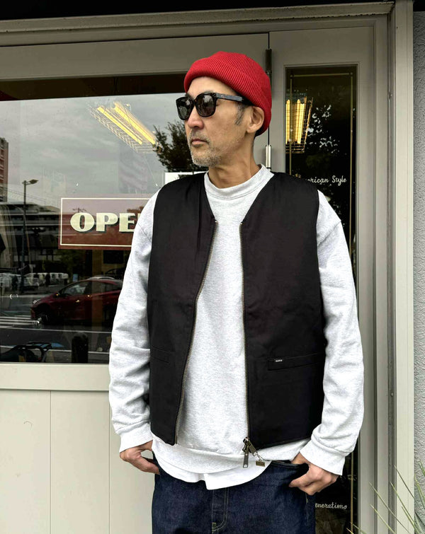 BLUCO - V NECK VEST - BLACK