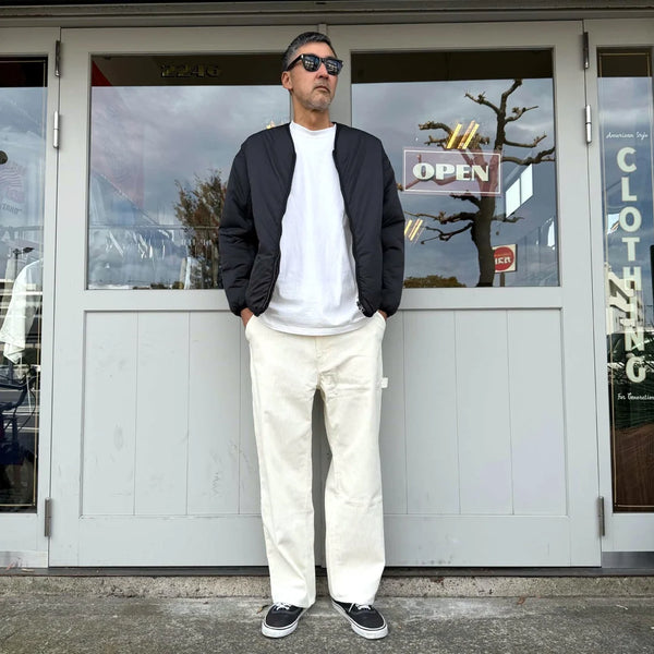 BIGMIKE - CORDUROY PAINTER EASY PANTS - OFF WHITE