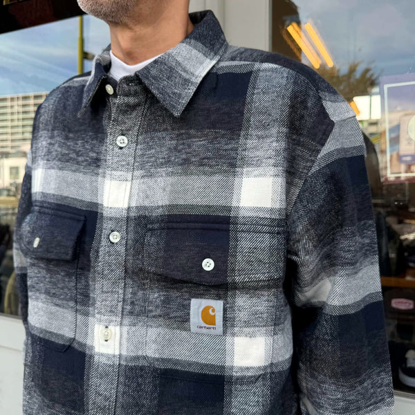 Carhartt WIP - L/S ESTERSON SHIRT - ESTERSON CHECK, DARK NAVY