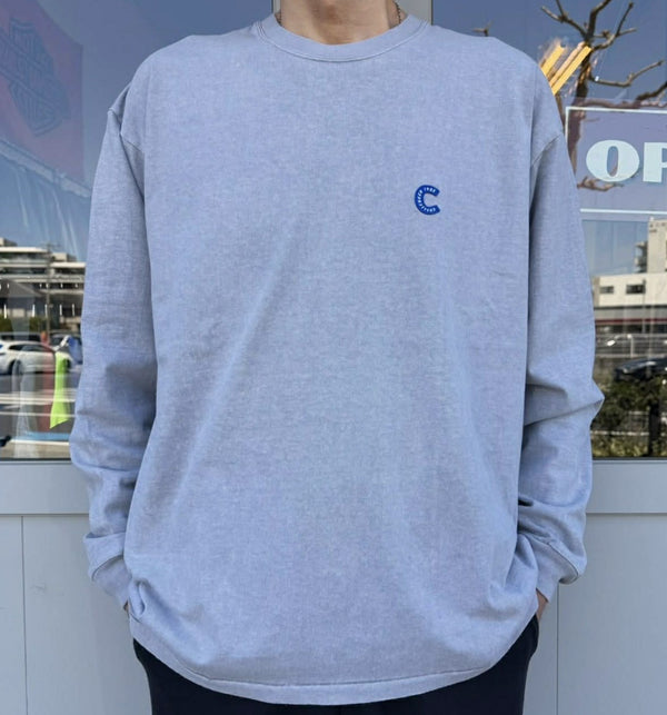 CHALLENGER - L/S PIGMENT C PATCH TEE - GRAY
