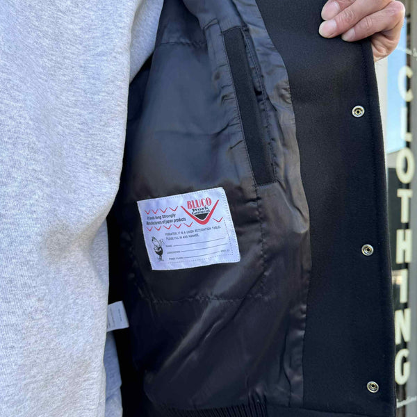 BLUCO - HEAVY MELTON PHARAOH COAT - BLACK