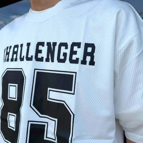 CHALLENGER - NUMBERS DRY MESH TEE - WHITE