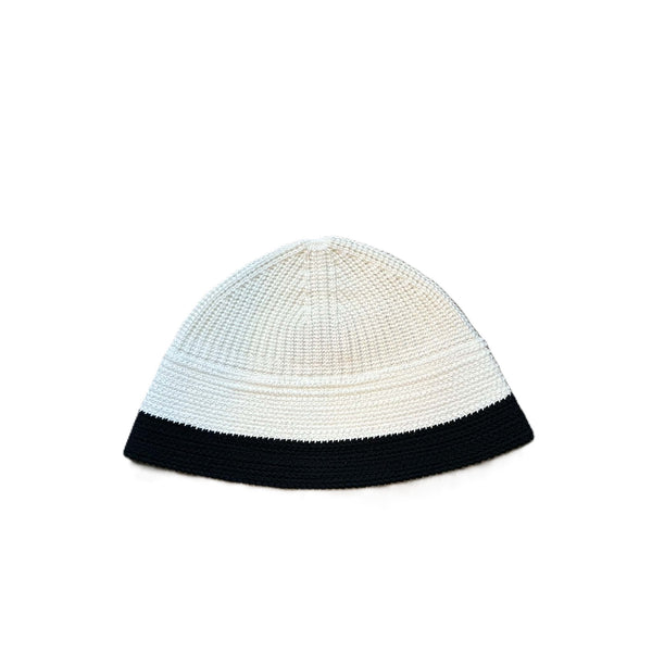 RACAL - KNIT SAILOR HAT - OFF WHITE x NAVY