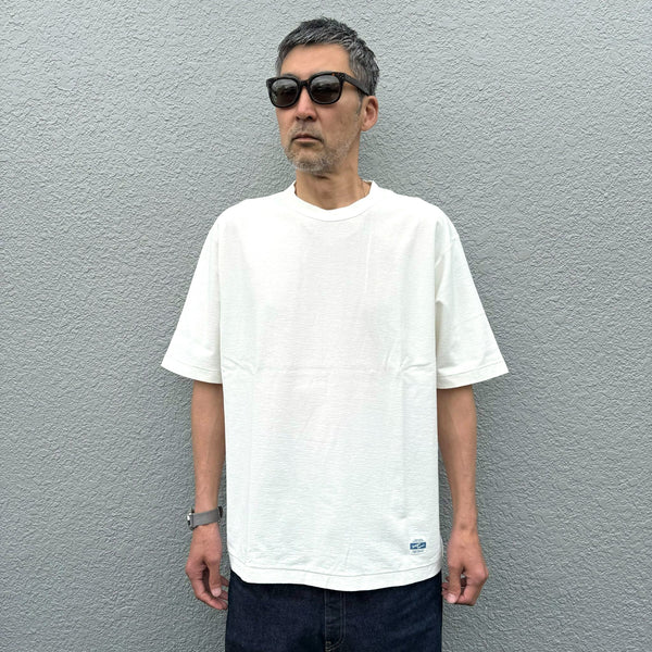 ARMY TWILL - BACK JERSEY HALF SLEEVE TEE - WHITE