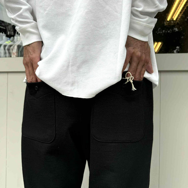 JACKMAN - GG SWEAT PEGTOP PANTS - BLACK