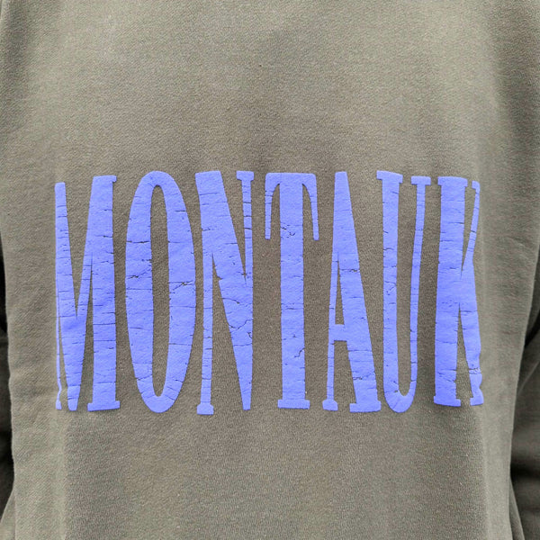 ILL ONE EIGHTY - "MONTAUK " CREW SWEAT SHIRT - OLIVE