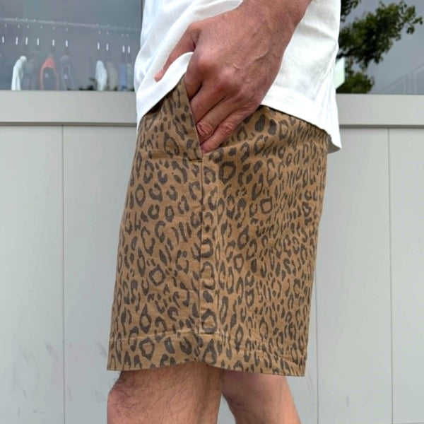 WAX - LEOPARD SHORTS - BROWN
