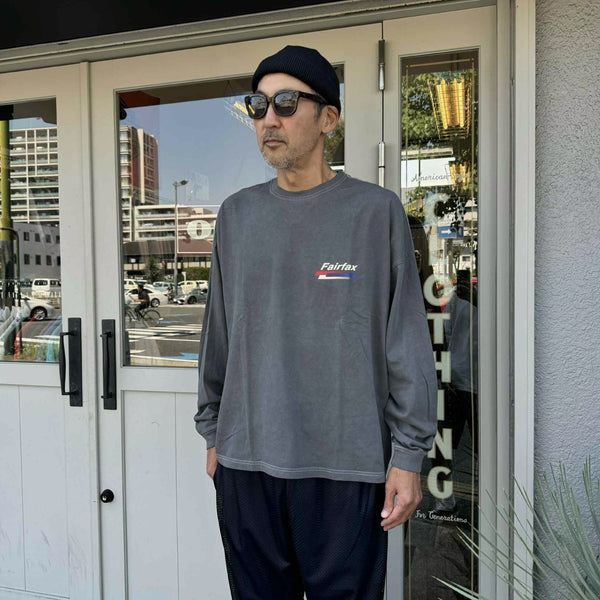 melple - PASADENA LONG SLEEVE (Fairfax) - BLACK