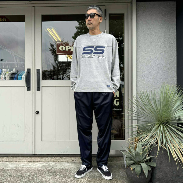 RADIALL - COUPE - FOOTBALL SHIRT L/S - GRAY