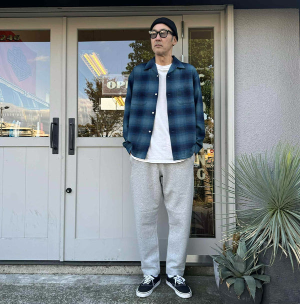 ARMY TWILL - SWEAT PANTS - GRAY