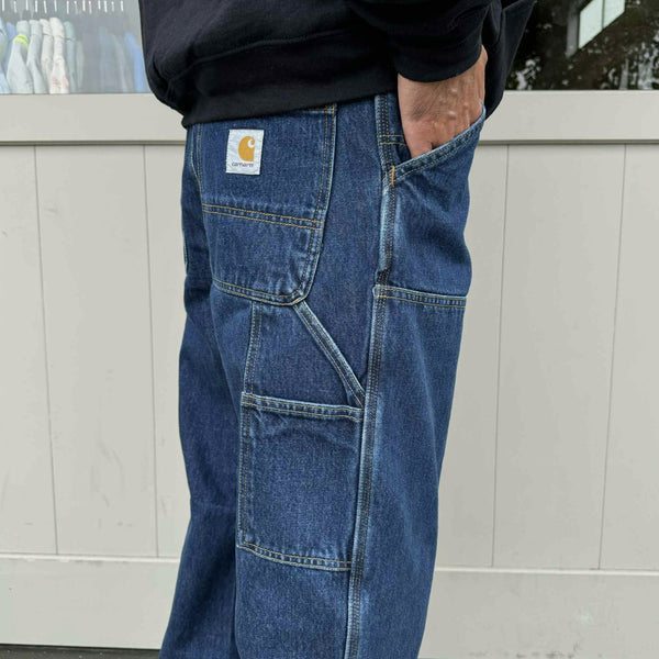 Carhartt WIP - DOUBLE KNEE PANT - BLUE STONE WASHED