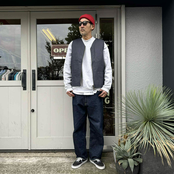 BLUCO - V NECK VEST - CHARCOAL