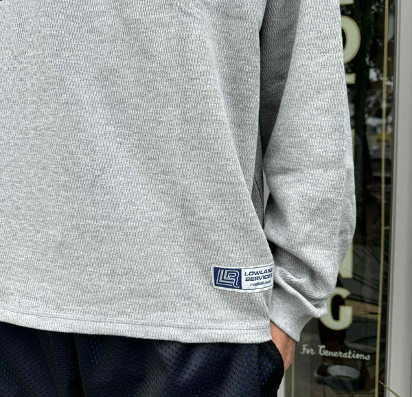 RADIALL - COUPE - FOOTBALL SHIRT L/S - GRAY