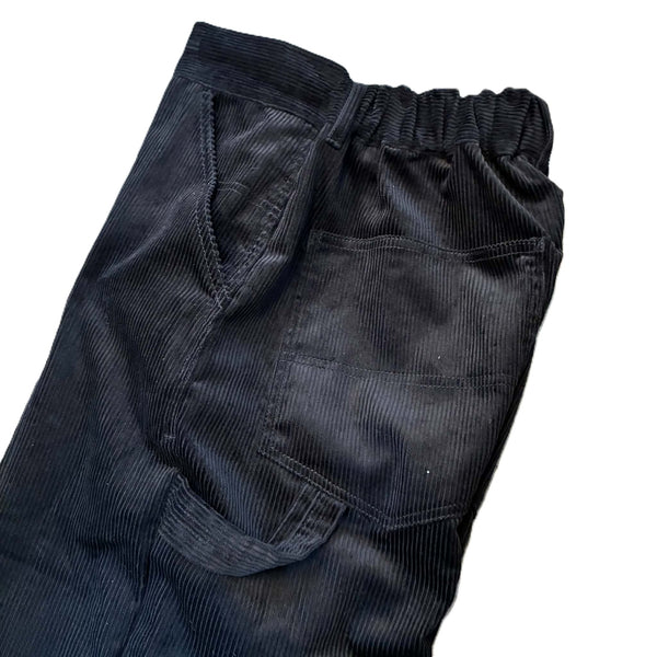 BIGMIKE - CORDUROY PAINTER EASY PANTS - BLACK