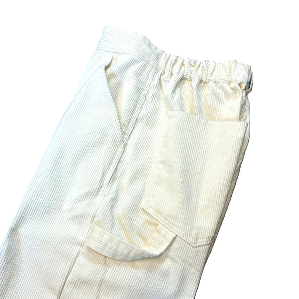BIGMIKE - CORDUROY PAINTER EASY PANTS - OFF WHITE