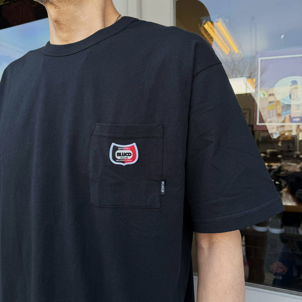 BLUCO - DRY COTTON POCKET T-SHIRT -CHAMP- BLACK