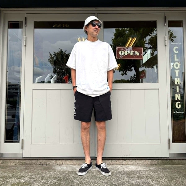 BRIXTON - EVERYDAY HYBRID SHORT 7" - BLACK/WHITE