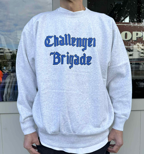 CHALLENGER - CLASSIC LOGO C/N SWEAT - GRAY