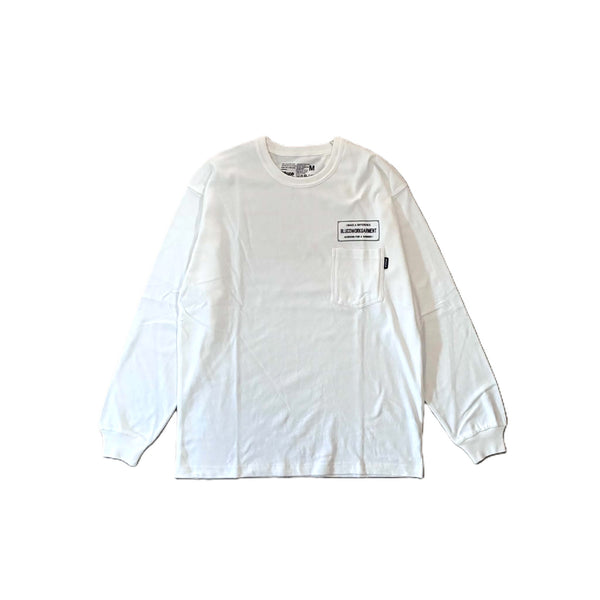 BLUCO - POCKET L/S T-SHIRTS Ticket - WHITE