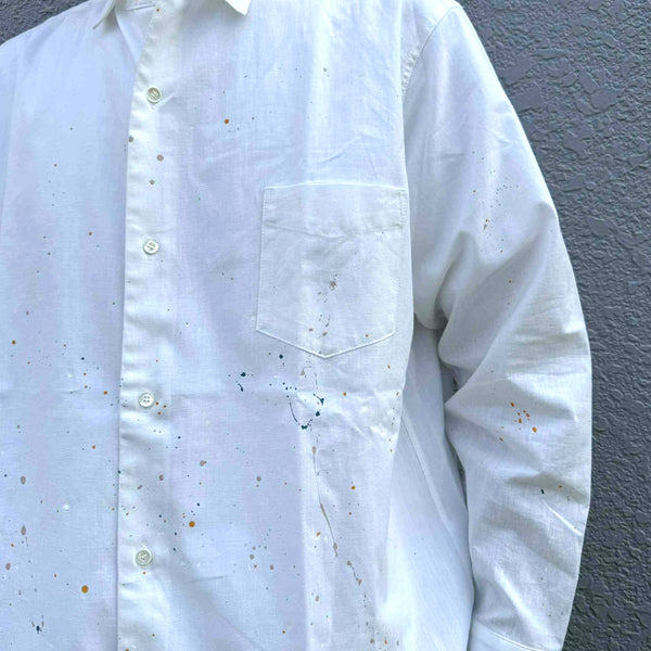 melple - LOGAN CHAMBRAY SHIRT - WHITE