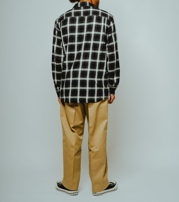 BIGMIKE - LIGHT FLANNEL L/S SHIRTS - BLK×GRN×WHT