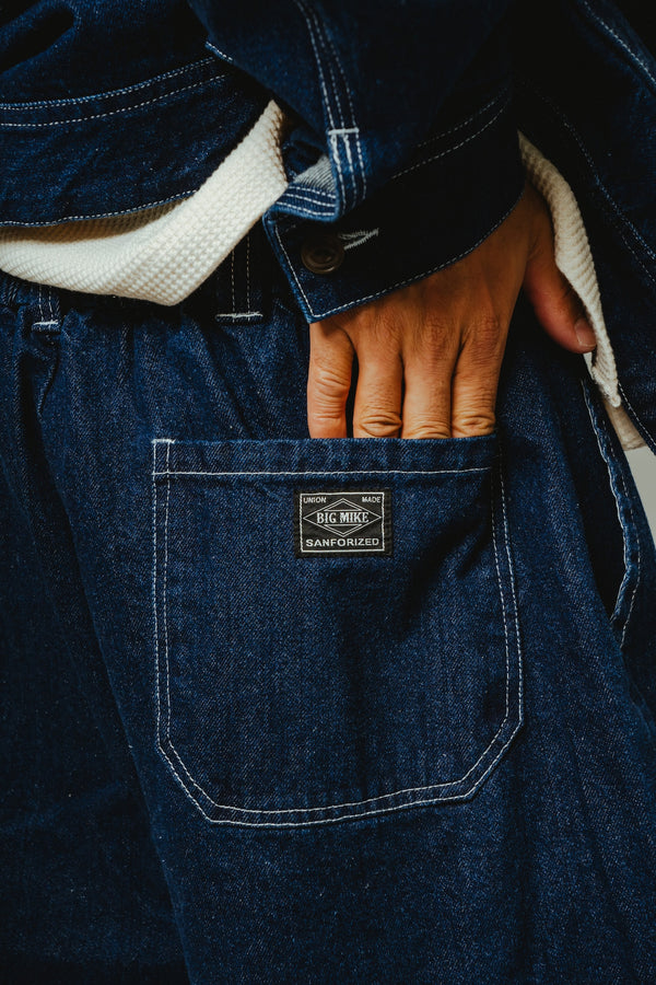 BIGMIKE - DEMIM EASY PANTS - D.INDIGO