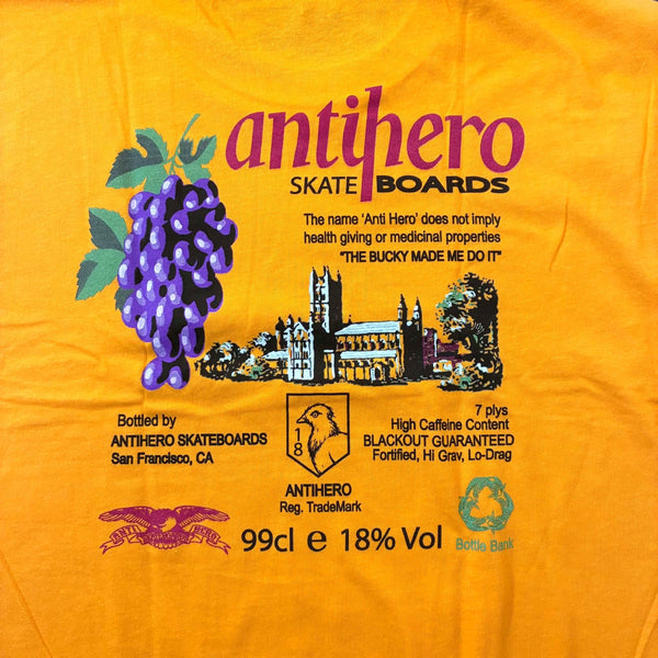 ANTIHERO - THE BUCKY SS T-SHIRT - GOLD