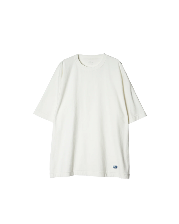 ARMY TWILL - BACK JERSEY HALF SLEEVE TEE - WHITE