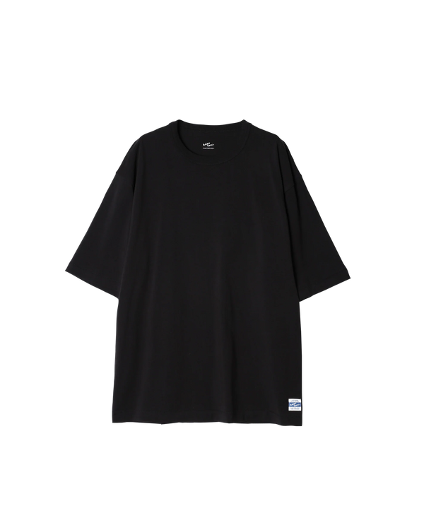 ARMY TWILL - 30/2 OE HALF SLEEVE PRINT TEE_AT - BLACK