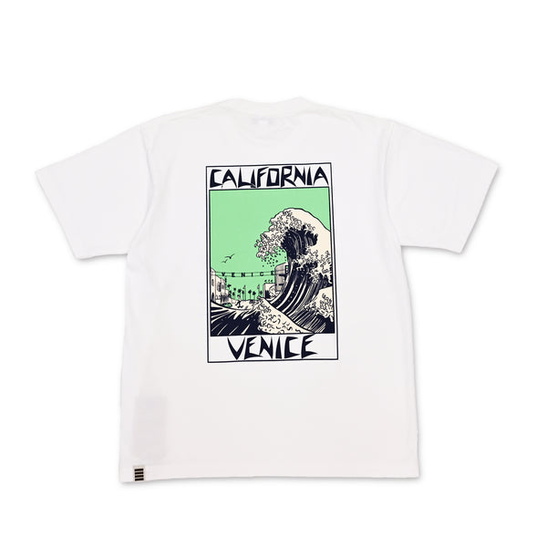 BLACK JAKS x ILL ONE EIGHTY - AMERICAN WAVE S/S TEE - WHITE