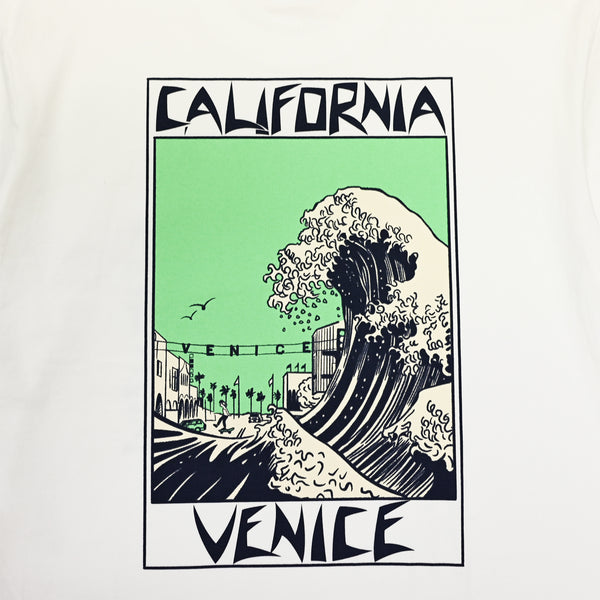 BLACK JAKS x ILL ONE EIGHTY - AMERICAN WAVE S/S TEE - WHITE