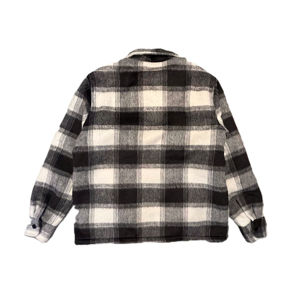 BIGMIKE - OMBRE ZIP QUILTED LINING JACKET - BLACK x OFF