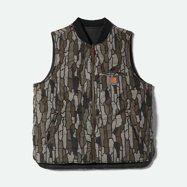 BRIXTON - BUILDRRS ABRAHAM REV VEST - BRAK CAMO